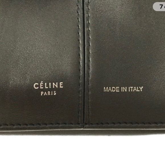 Celine Tri-Fold Medium Tote Bag in Black - Picture 11 of 15